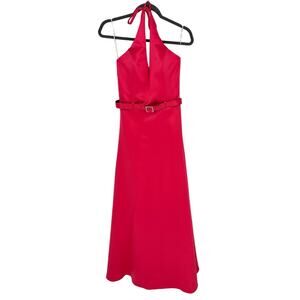 Scott McClintock NWT Vintage Long Pink Magenta Halter Dress Formal Cocktail 6